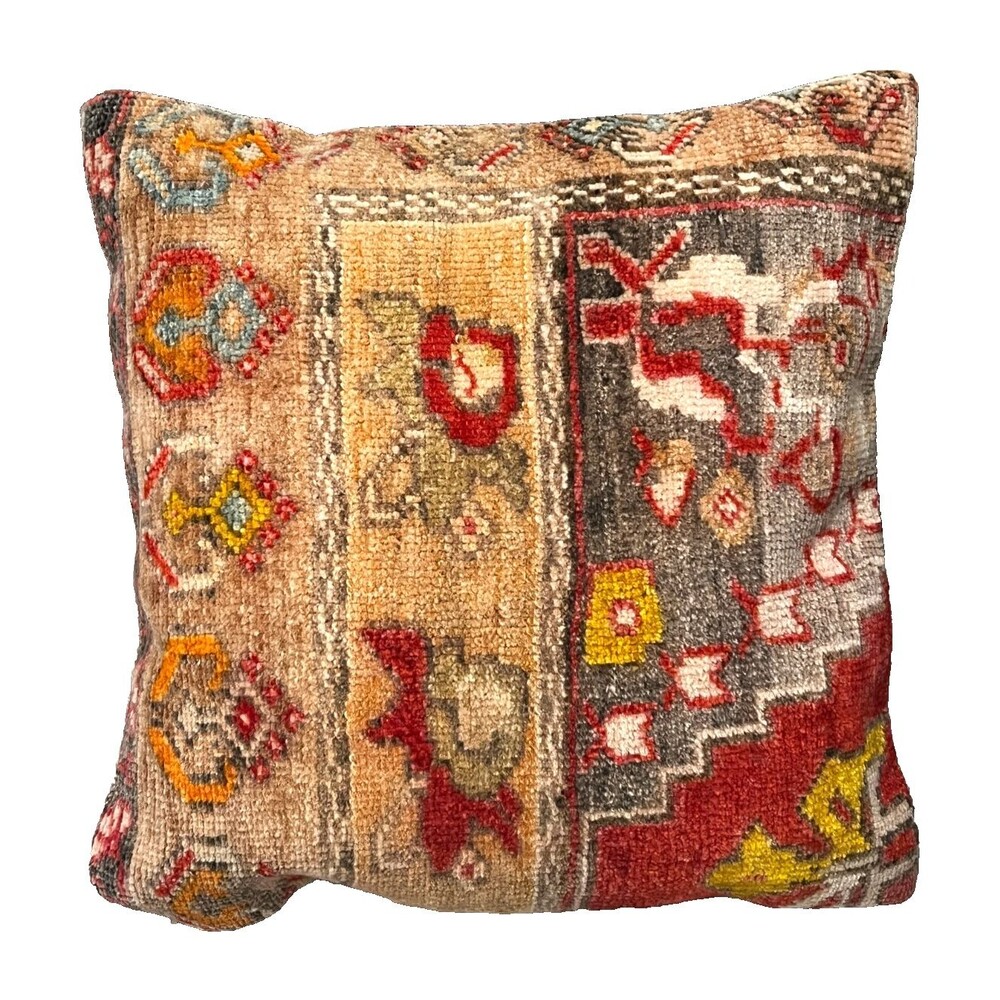 SUNDANCE Turkish 100% Wool ALANYA 20" Throw Pillow w/Insert Down Kilim Rug